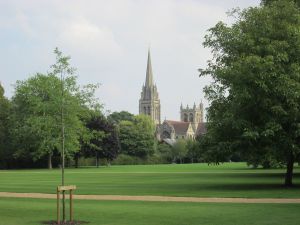 View across the Paddocks at Downing College