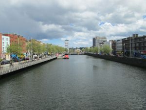 The Liffey, looking east from Halfpenny Bridge